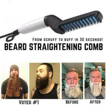 Load image into Gallery viewer, Electric Heated Beard Straightening Brush