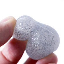 Load image into Gallery viewer, silver glitter jelly makeup blender silicone