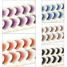 Load image into Gallery viewer, 5 Pair Colored False Lashes