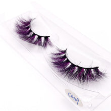 Load image into Gallery viewer, New 9D green mink color lashes wholesale natural long fluffy individual dramatic colorful false eyelashes Makeup Extension Tools