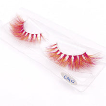 Load image into Gallery viewer, New 9D green mink color lashes wholesale natural long fluffy individual dramatic colorful false eyelashes Makeup Extension Tools