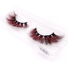 Load image into Gallery viewer, New 9D green mink color lashes wholesale natural long fluffy individual dramatic colorful false eyelashes Makeup Extension Tools