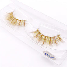 Load image into Gallery viewer, New 9D green mink color lashes wholesale natural long fluffy individual dramatic colorful false eyelashes Makeup Extension Tools