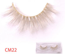 Load image into Gallery viewer, New 9D green mink color lashes wholesale natural long fluffy individual dramatic colorful false eyelashes Makeup Extension Tools