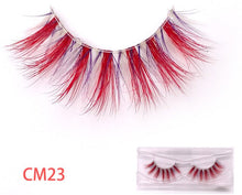 Load image into Gallery viewer, New 9D green mink color lashes wholesale natural long fluffy individual dramatic colorful false eyelashes Makeup Extension Tools