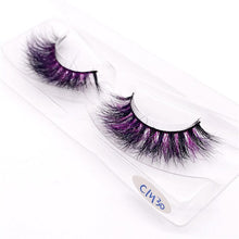 Load image into Gallery viewer, New 9D green mink color lashes wholesale natural long fluffy individual dramatic colorful false eyelashes Makeup Extension Tools