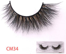 Load image into Gallery viewer, New 9D green mink color lashes wholesale natural long fluffy individual dramatic colorful false eyelashes Makeup Extension Tools