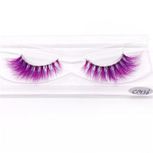 Load image into Gallery viewer, New 9D green mink color lashes wholesale natural long fluffy individual dramatic colorful false eyelashes Makeup Extension Tools