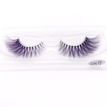 Load image into Gallery viewer, New 9D green mink color lashes wholesale natural long fluffy individual dramatic colorful false eyelashes Makeup Extension Tools