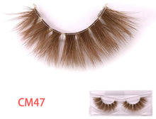 Load image into Gallery viewer, New 9D green mink color lashes wholesale natural long fluffy individual dramatic colorful false eyelashes Makeup Extension Tools
