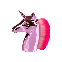 Load image into Gallery viewer, pink chrome unicorn makeup brush