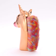 Load image into Gallery viewer, gold rainbow unicorn makeup brush