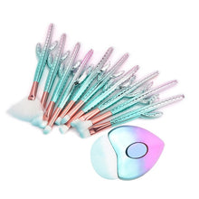 Load image into Gallery viewer, Cactus Make Up Brush 10 pc Set