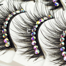 Load image into Gallery viewer, 5 Pairs Color Glitter Diamond Eyelashes False Lashes