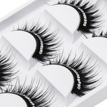 Load image into Gallery viewer, 5 Pairs Color Glitter Diamond Eyelashes False Lashes